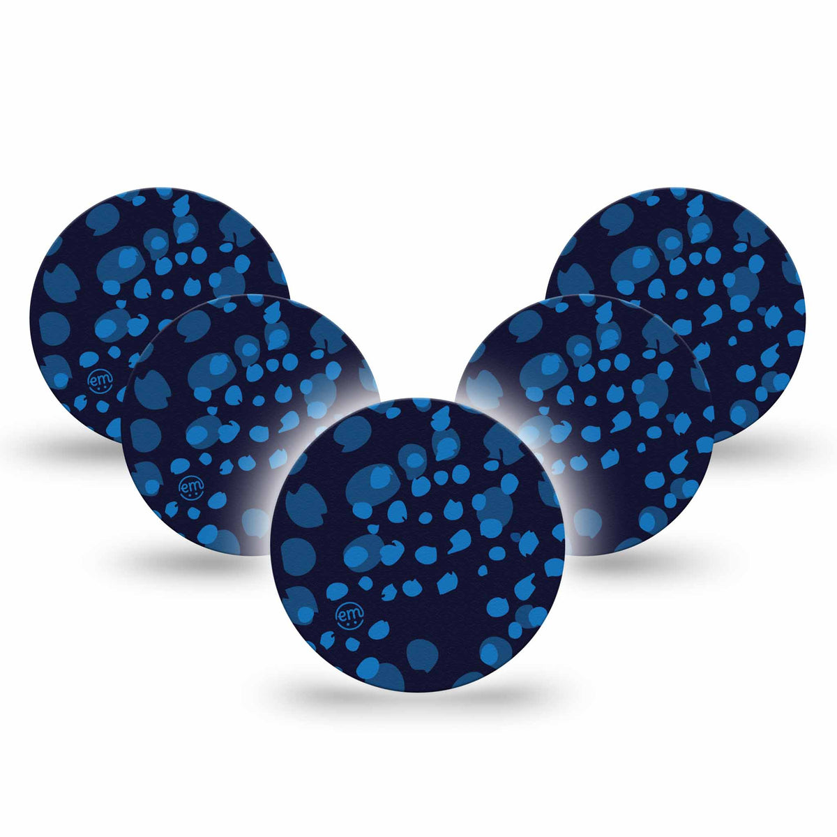 ExpressionMed OverPatch Blue Drops Adhesive Patch Freestyle Libre 3