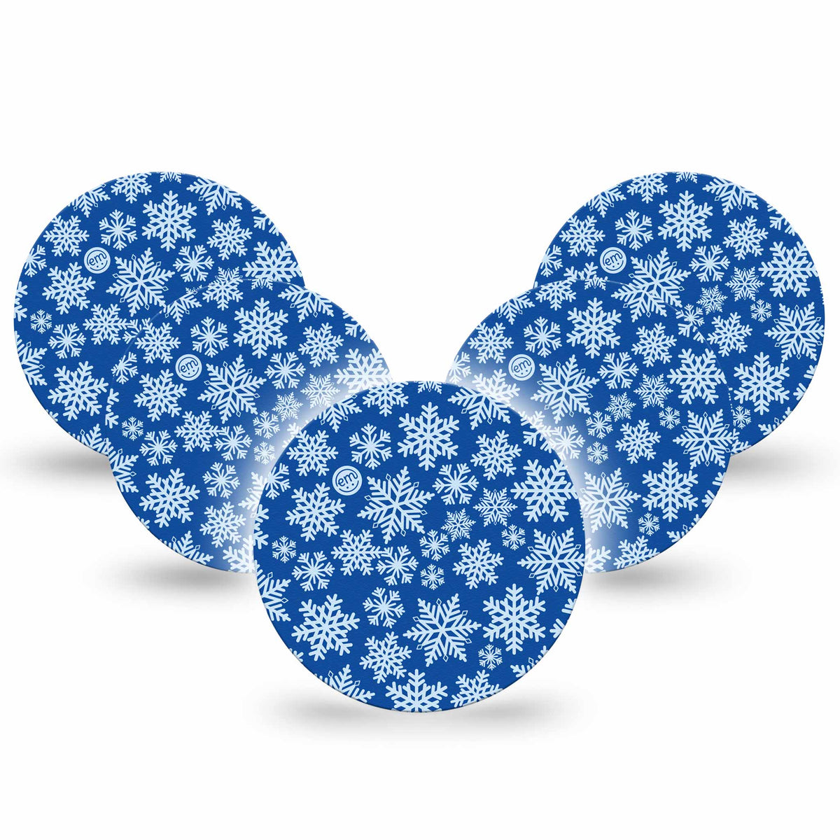 ExpressionMed OverPatch Snowflake Adhesive Patch Freestyle Libre 2 or 3