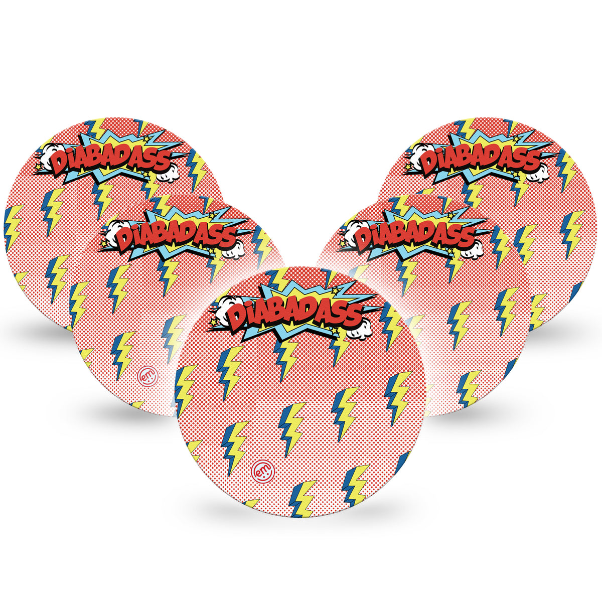 ExpressionMed OverPatch Diabadass Adhesive Patch Freestyle Libre 2 or 3