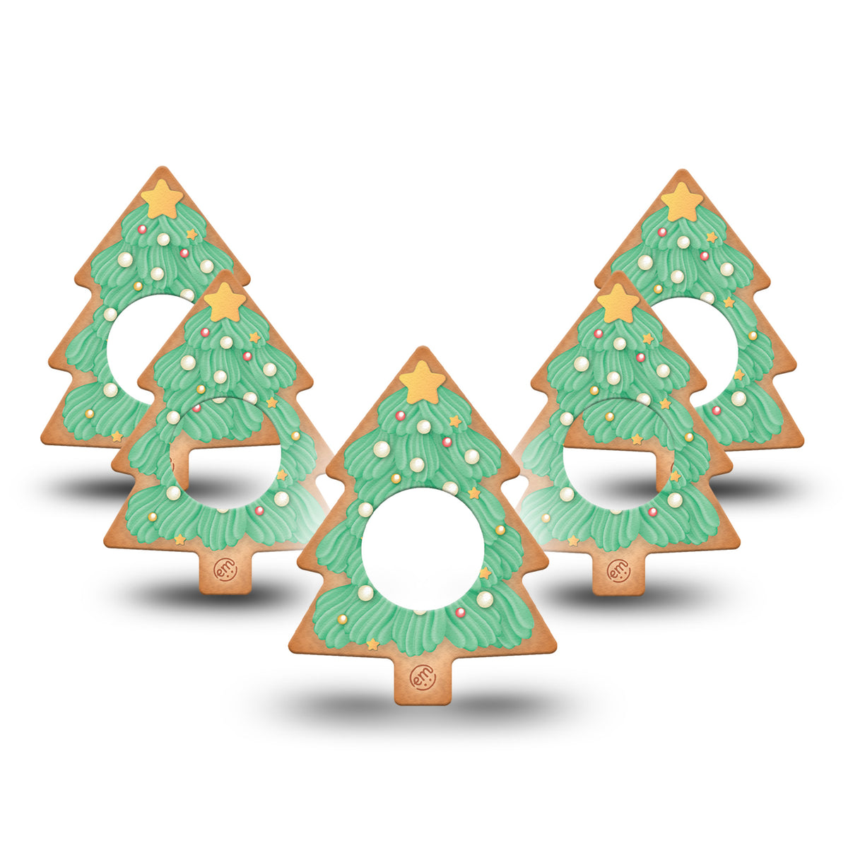 ExpressionMed Christmas Cookie Shape Adhesive Patch Freestyle Libre 2