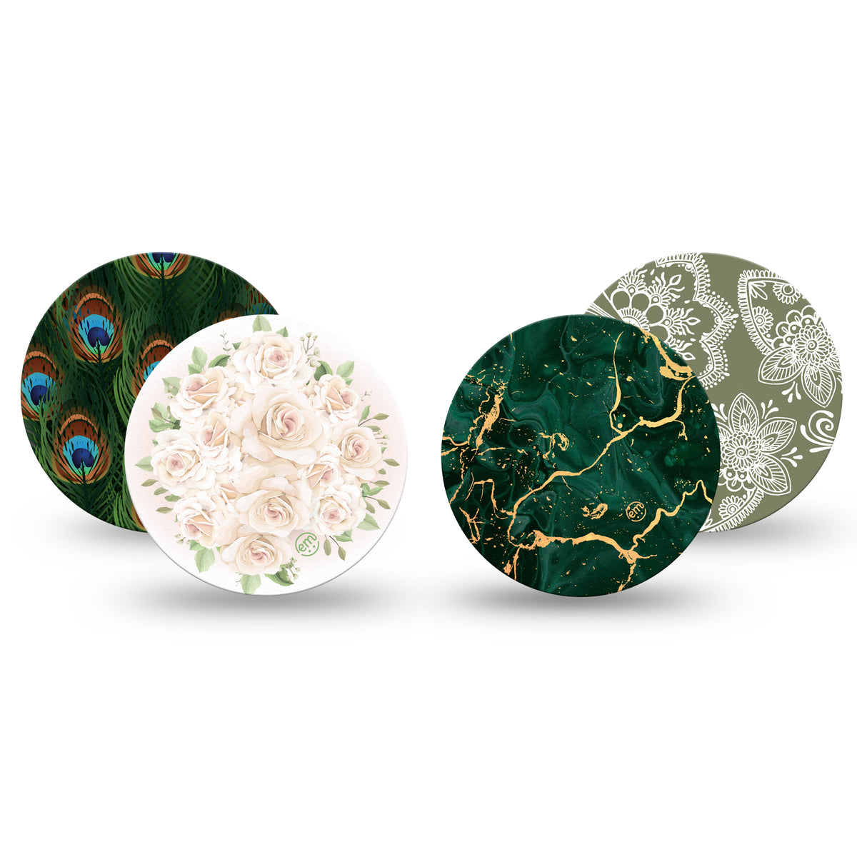 ExpressionMed OverPatch Gilded Elegance 4 Patch Pack Freestyle Libre 2 or 3