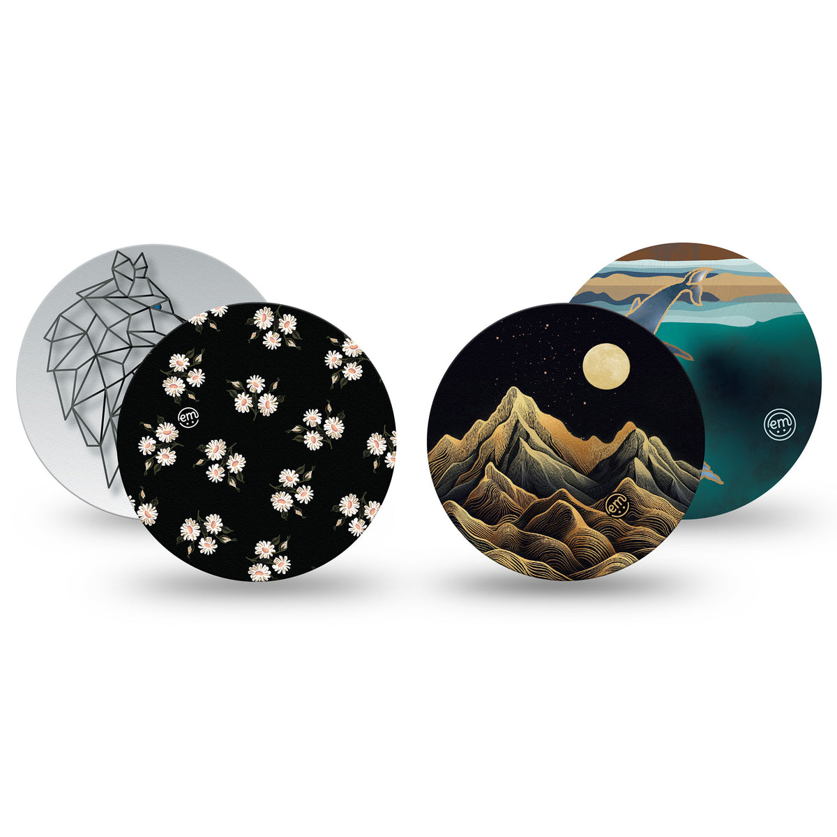 ExpressionMed OverPatch Wild & Wonder 4 Patch Pack Freestyle Libre 2 or 3