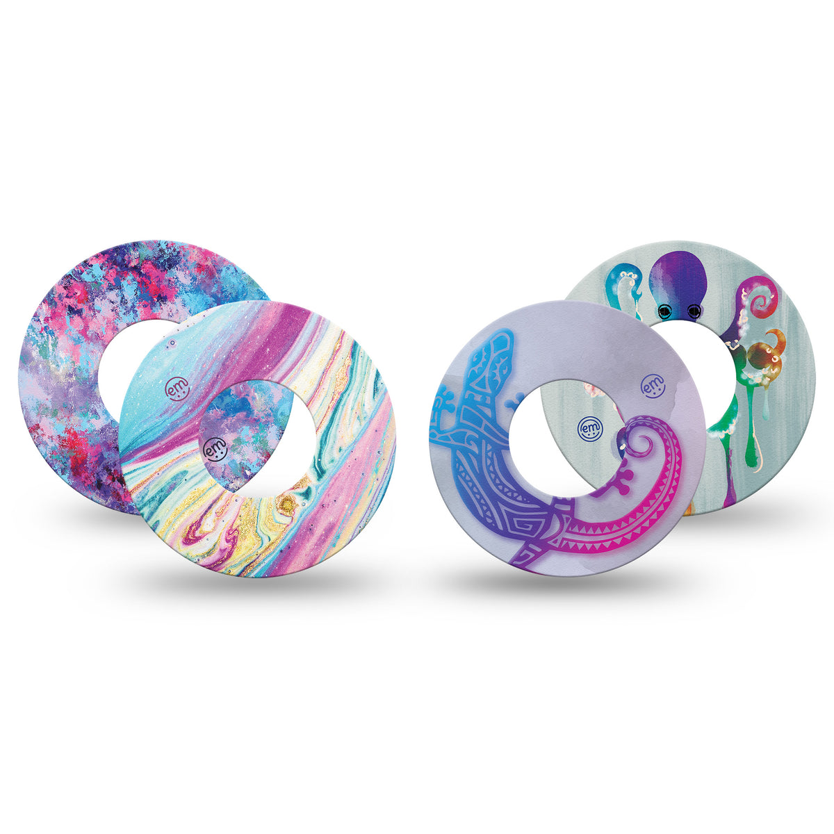 ExpressionMed Colours of the Rainbow Variety 4 Patch Pack Freestyle Libre 2
