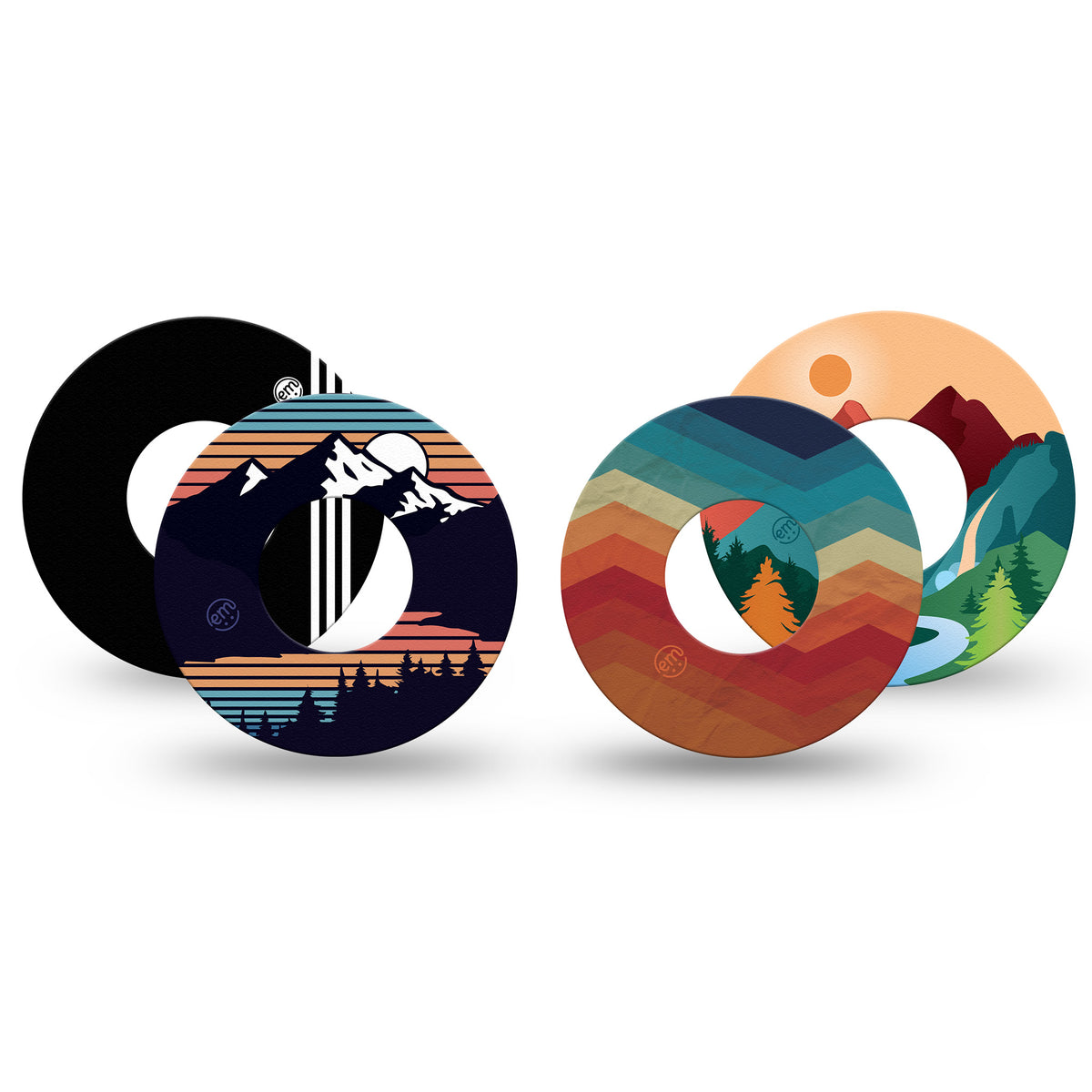 ExpressionMed Retro Alpine Trek Variety 4 Patch Pack Freestyle Libre 2