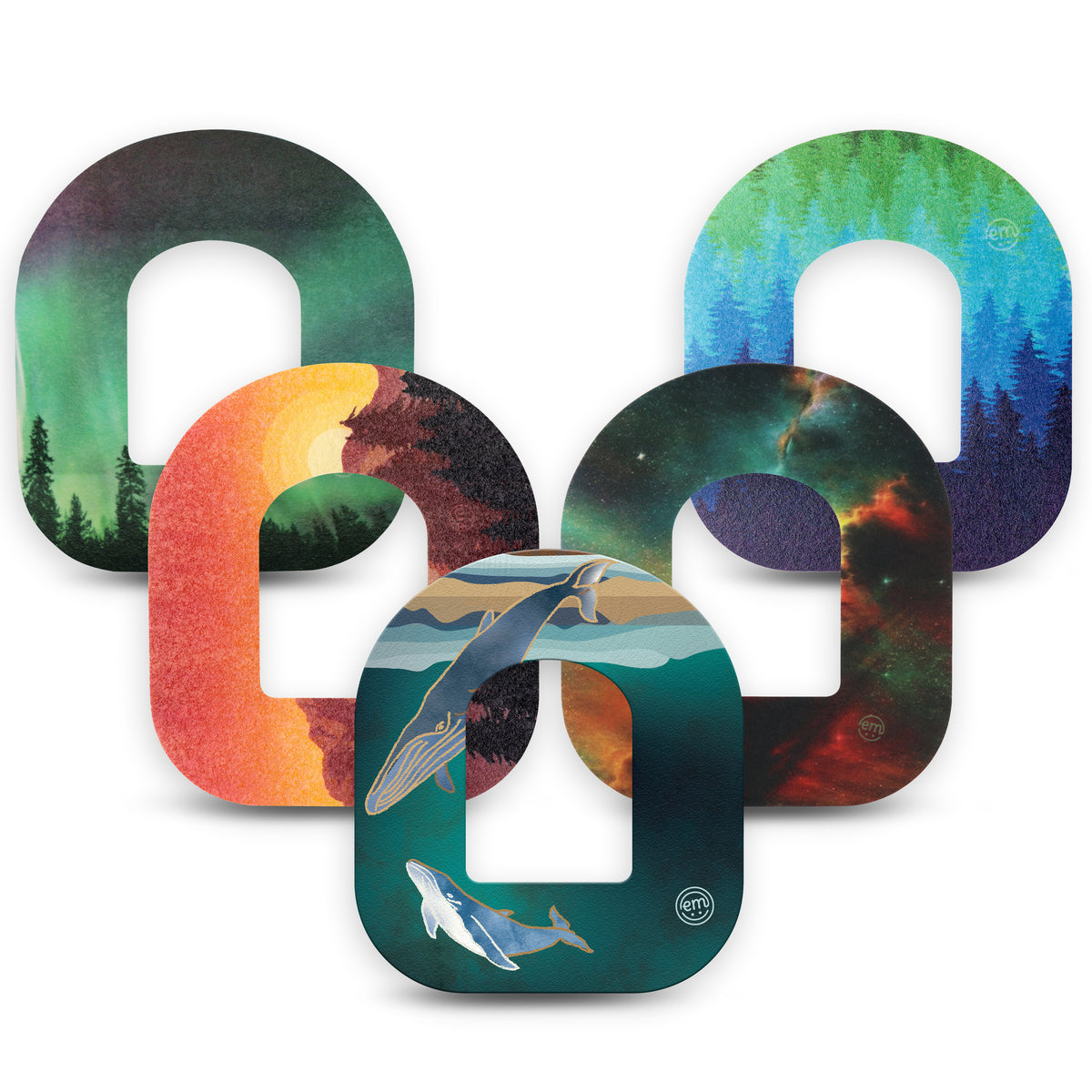 ExpressionMed Omnipod Nature Views Variety Patch 5 Pack