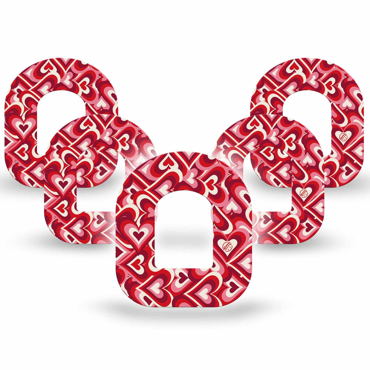 ExpressionMed Valentine Hearts Adhesive Patch Omnipod