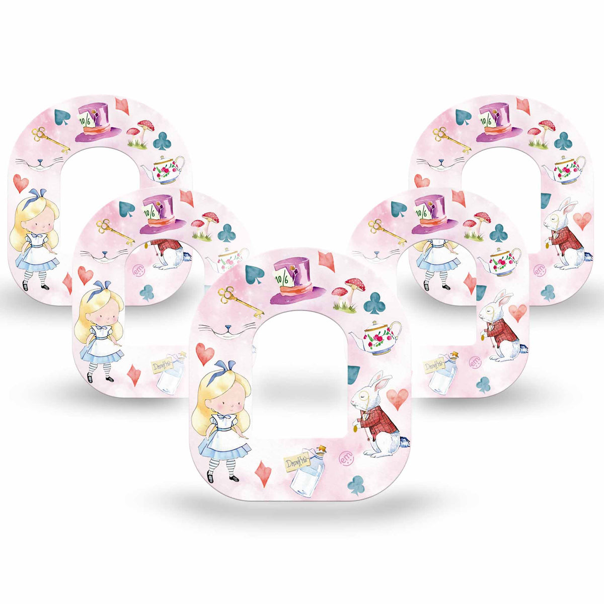 ExpressionMed Alice in Wonderland Adhesive Patch Omnipod