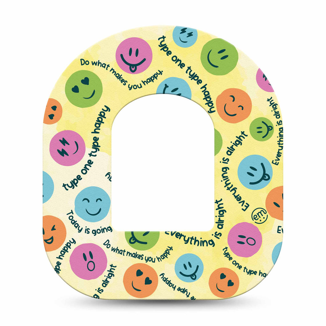 ExpressionMed Smileys Adhesive Patch Omnipod