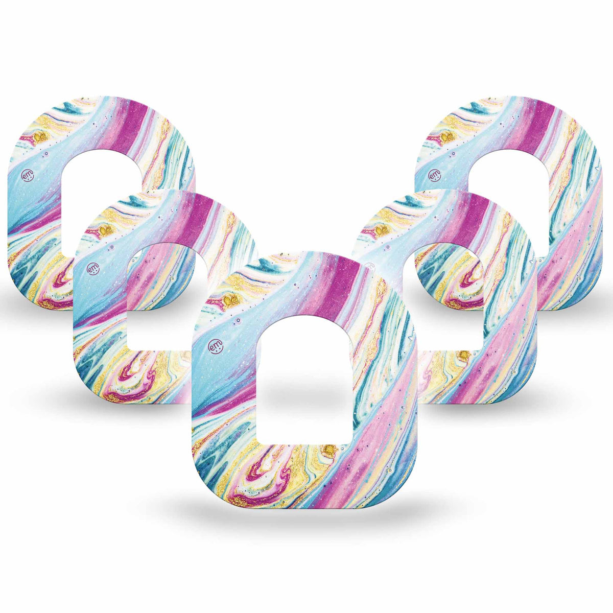 ExpressionMed Shimmering Marble Adhesive Patch Omnipod