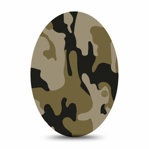 ExpressionMed Camo Adhesive Patch Oval