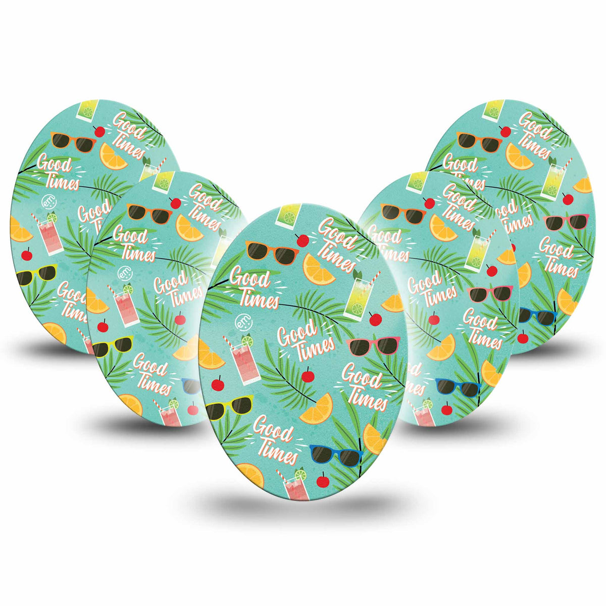 ExpressionMed Good Times Adhesive Patch Oval
