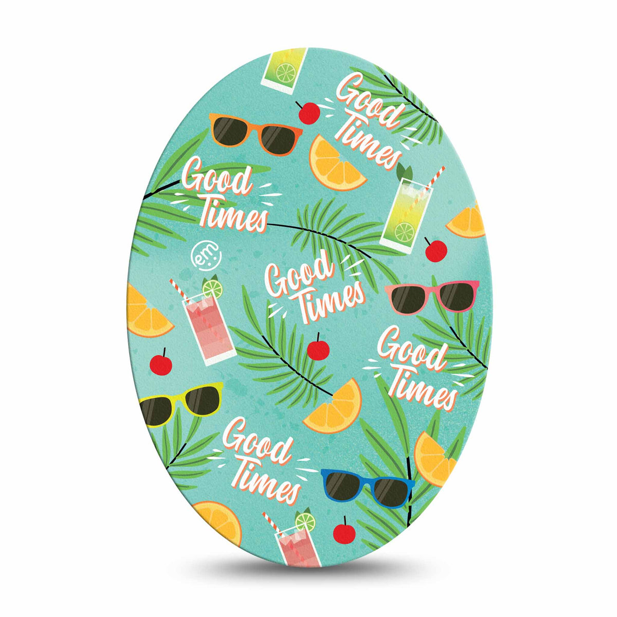 ExpressionMed Good Times Adhesive Patch Oval