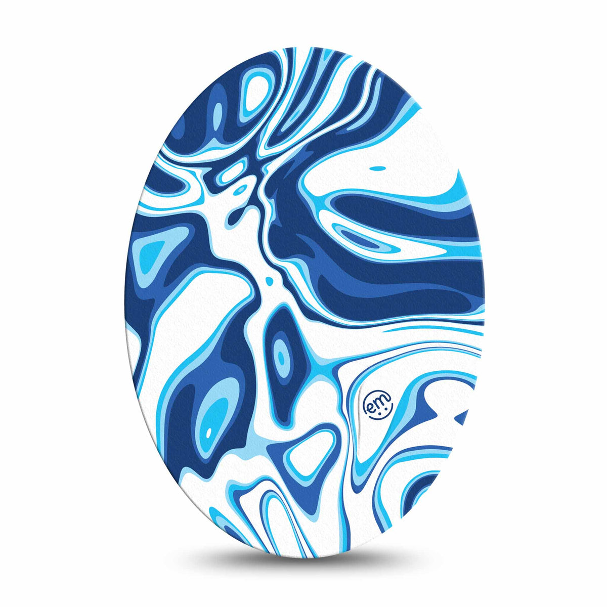 ExpressionMed Blue Marble Adhesive Patch Oval