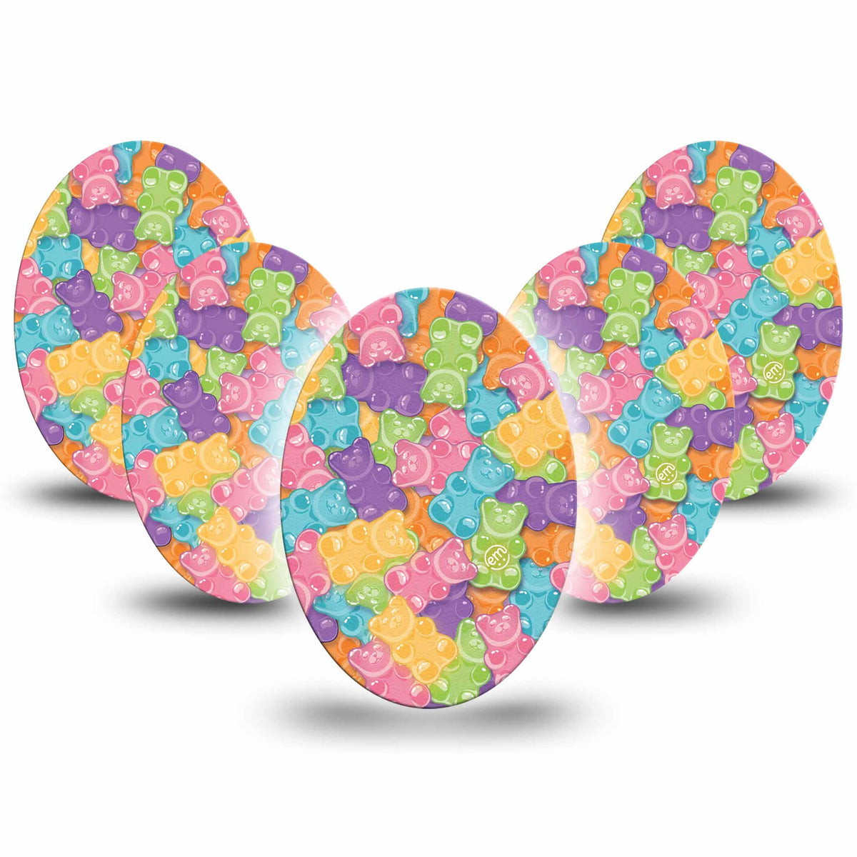 ExpressionMed Gummy Bears Adhesive Patch Oval