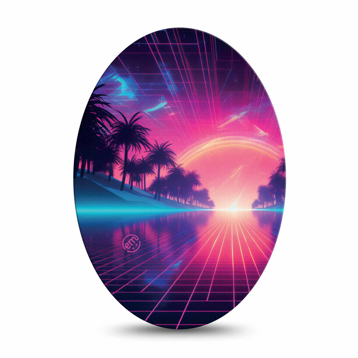 ExpressionMed Neon Synthwave Adhesive Patch Oval
