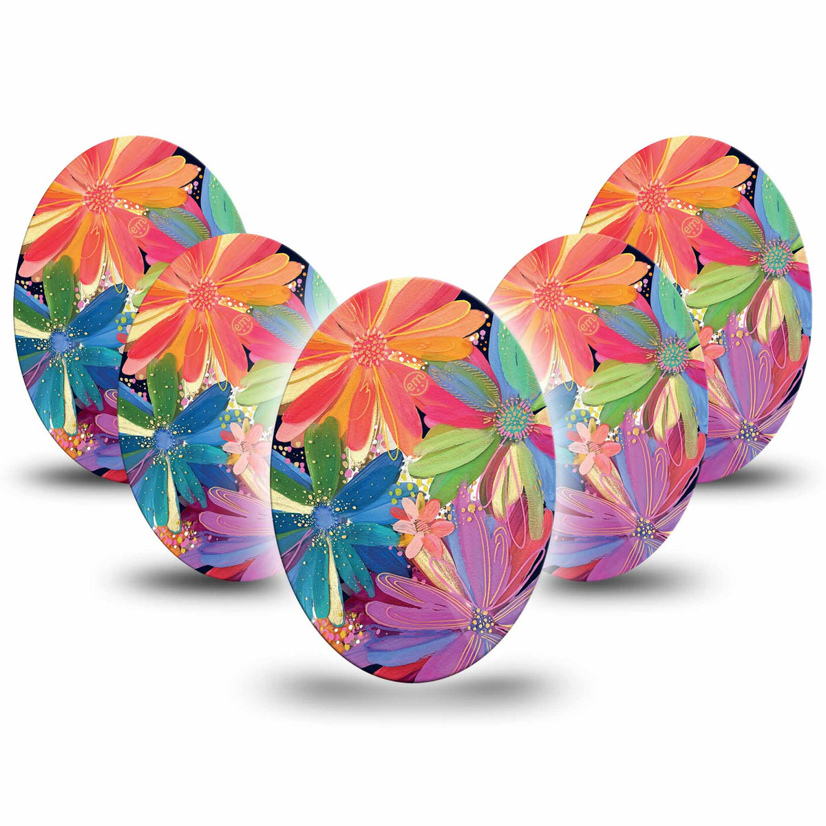 ExpressionMed Flower Song Adhesive Patch Oval