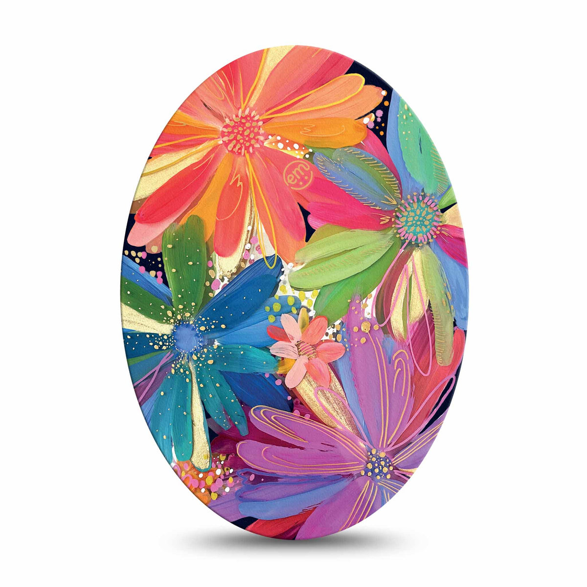 ExpressionMed Flower Song Adhesive Patch Oval