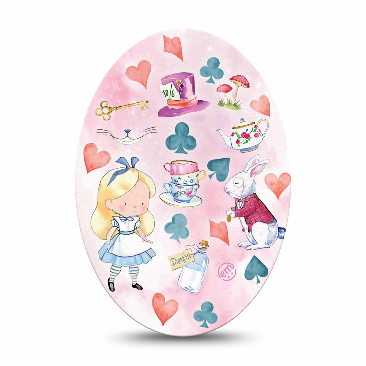 ExpressionMed Alice in Wonderland Adhesive Patch Oval