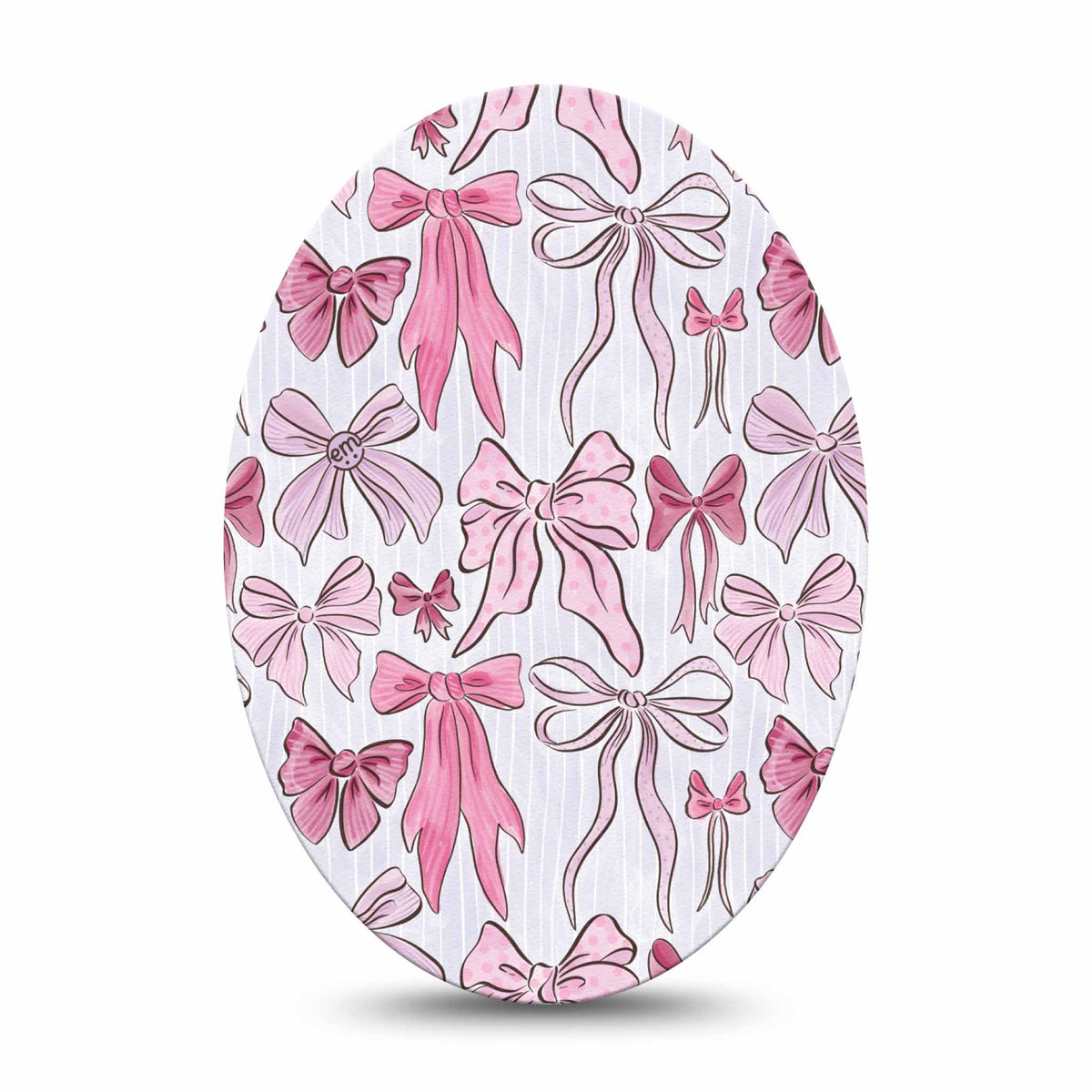 ExpressionMed Bows and Ribbons Adhesive Patch Oval