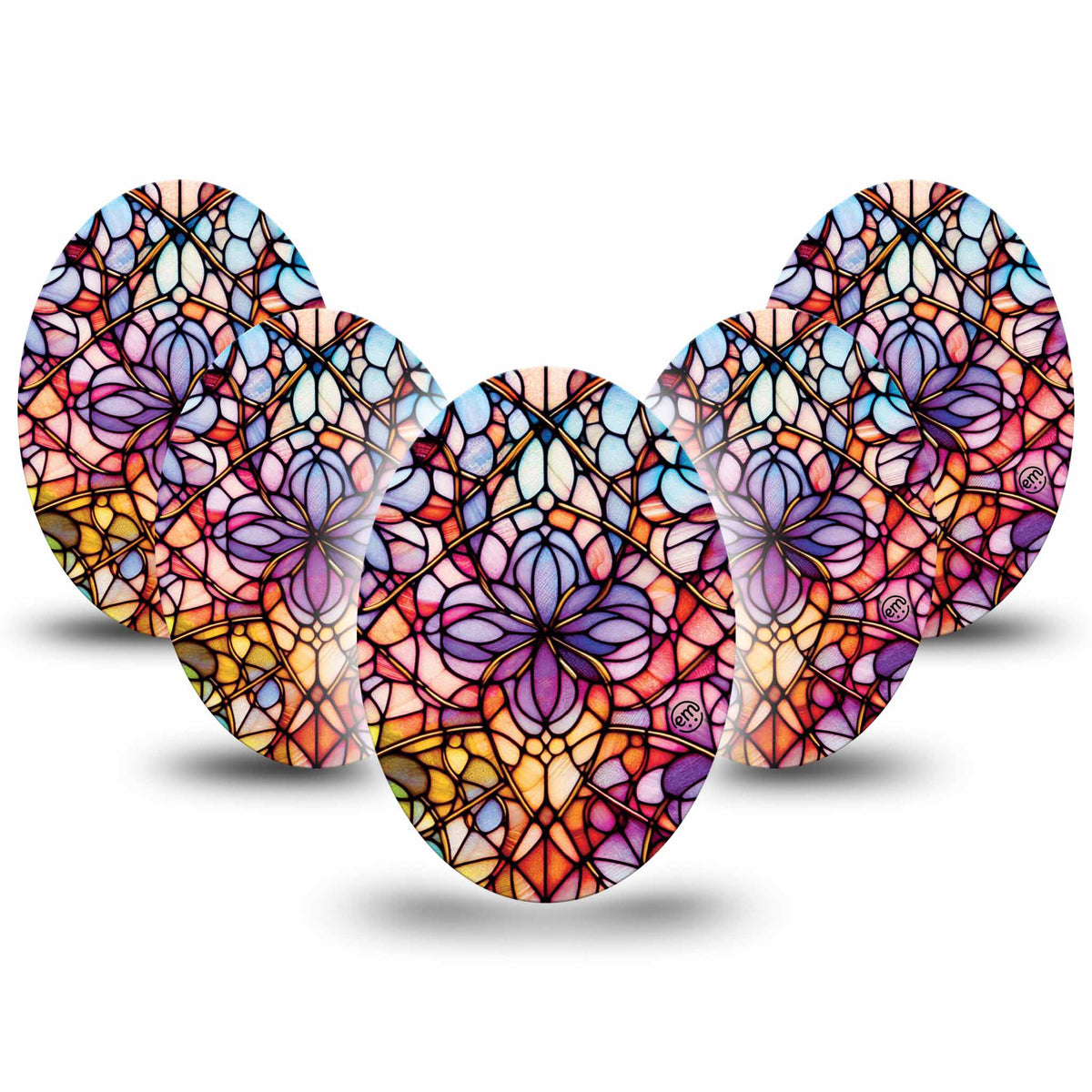 ExpressionMed Stained Glass Adhesive Patch Oval