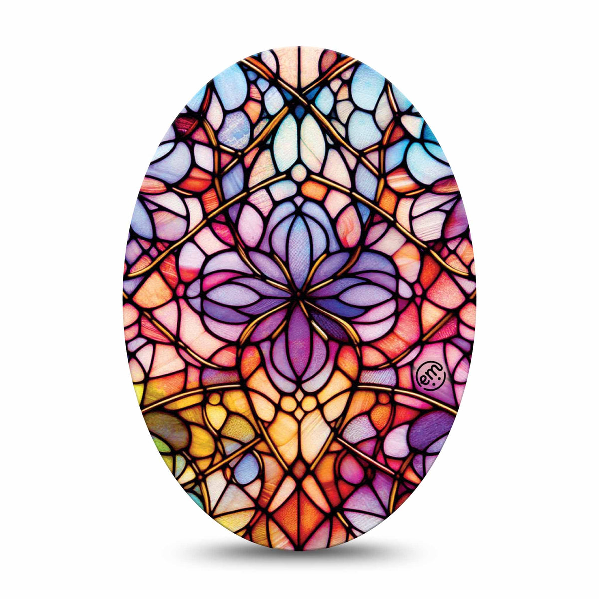 ExpressionMed Stained Glass Adhesive Patch Oval