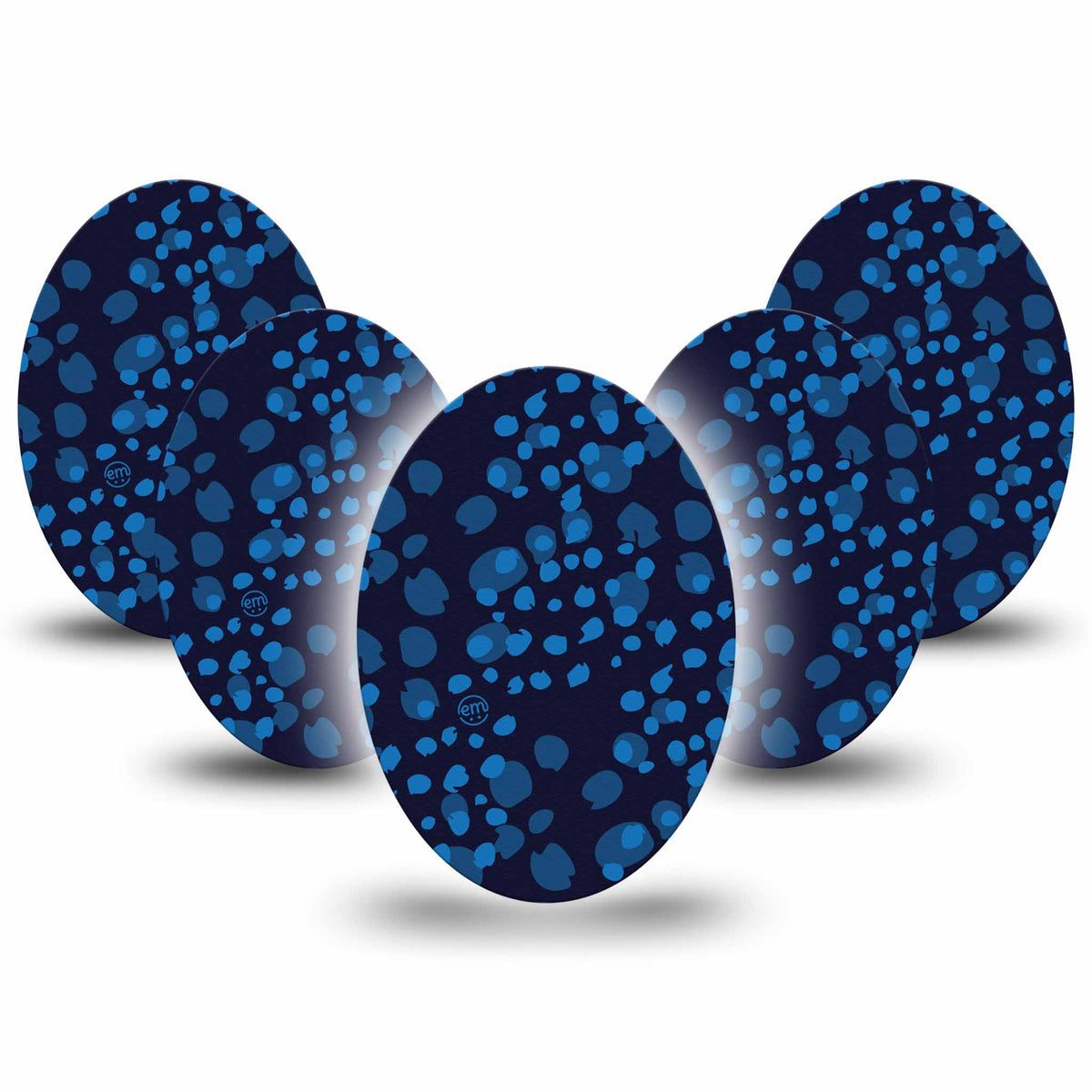 ExpressionMed Blue Drops Adhesive Patch Oval