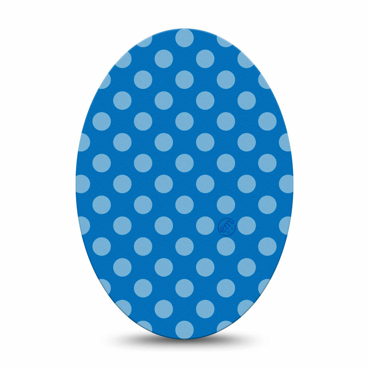 ExpressionMed Blue Polka Dots Adhesive Patch Oval
