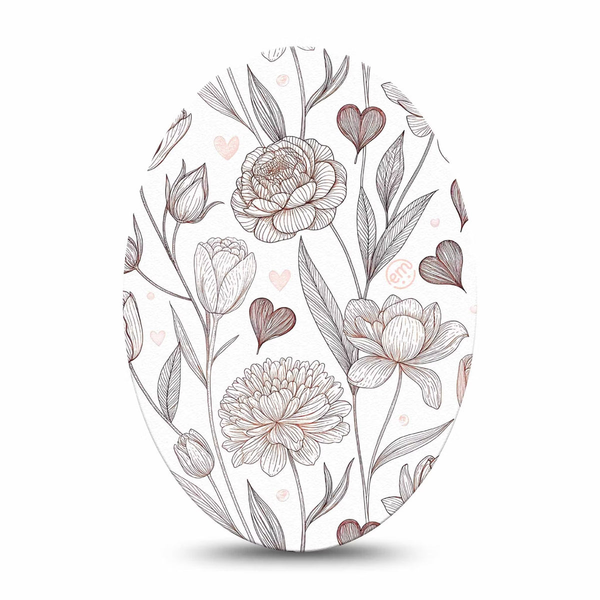 ExpressionMed Minimalist Botanical Adhesive Patch Oval