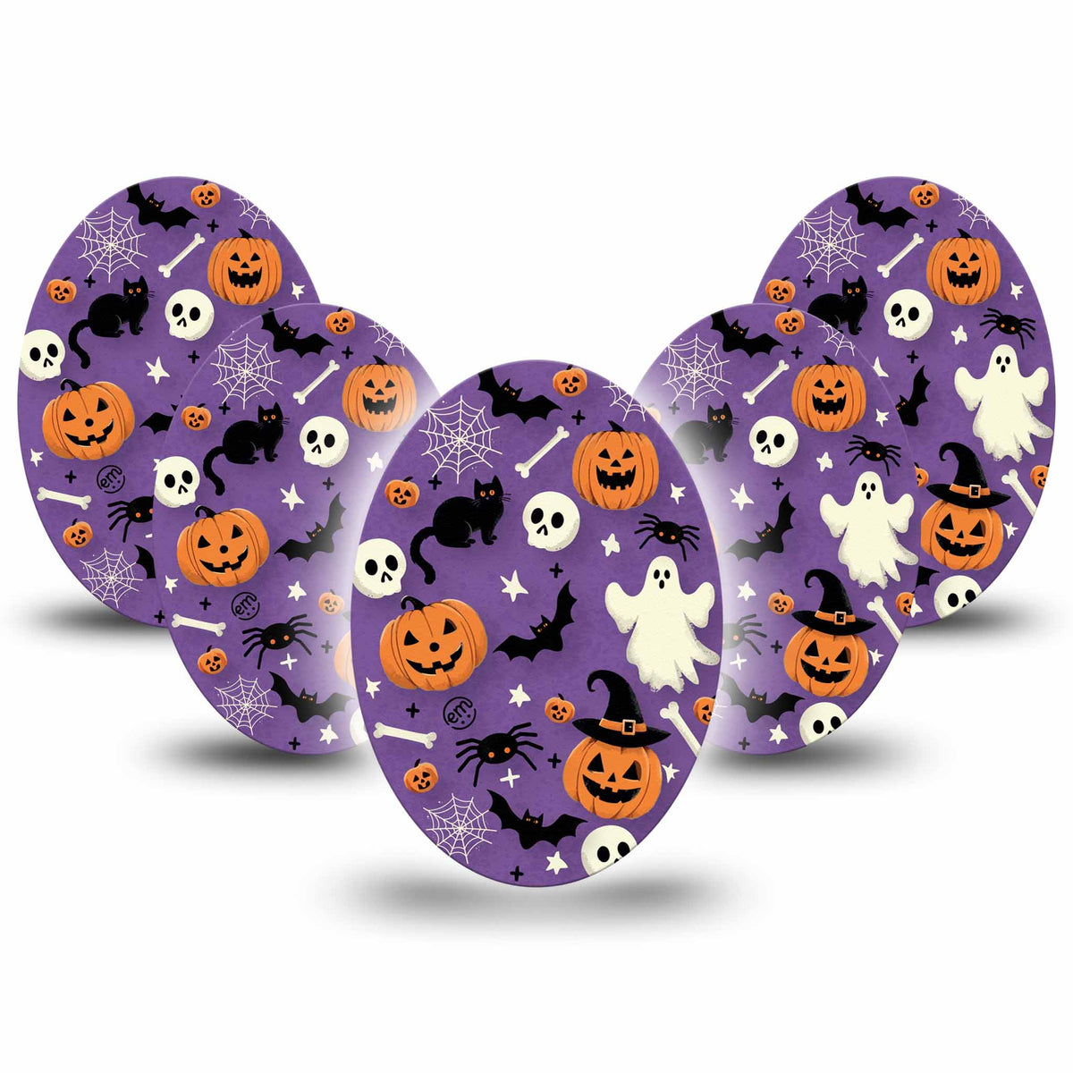ExpressionMed Happy Halloween Adhesive Patch Oval