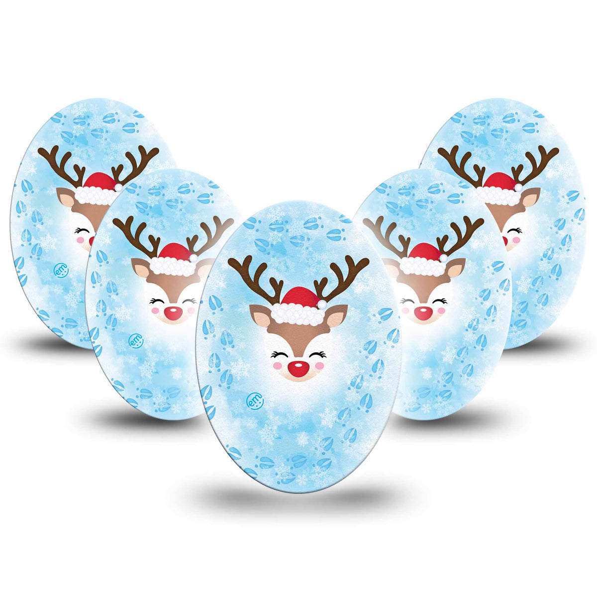 ExpressionMed Flurry The Reindeer Adhesive Patch Oval