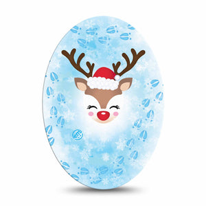 ExpressionMed Flurry The Reindeer Adhesive Patch Oval