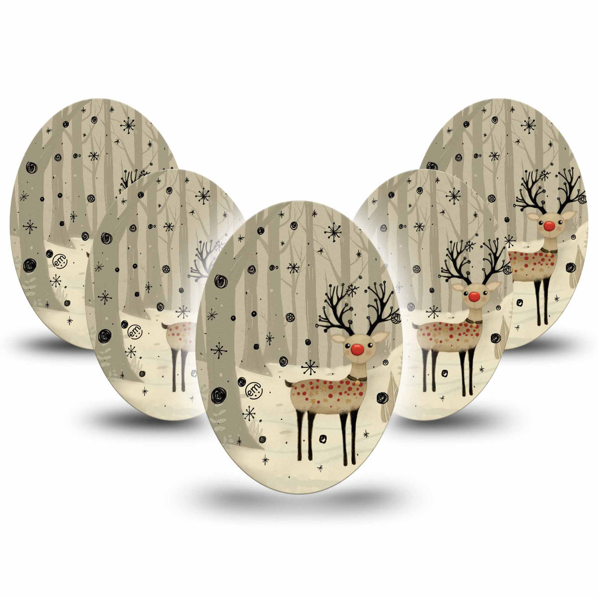 ExpressionMed Woodland Reindeer Adhesive Patch Oval
