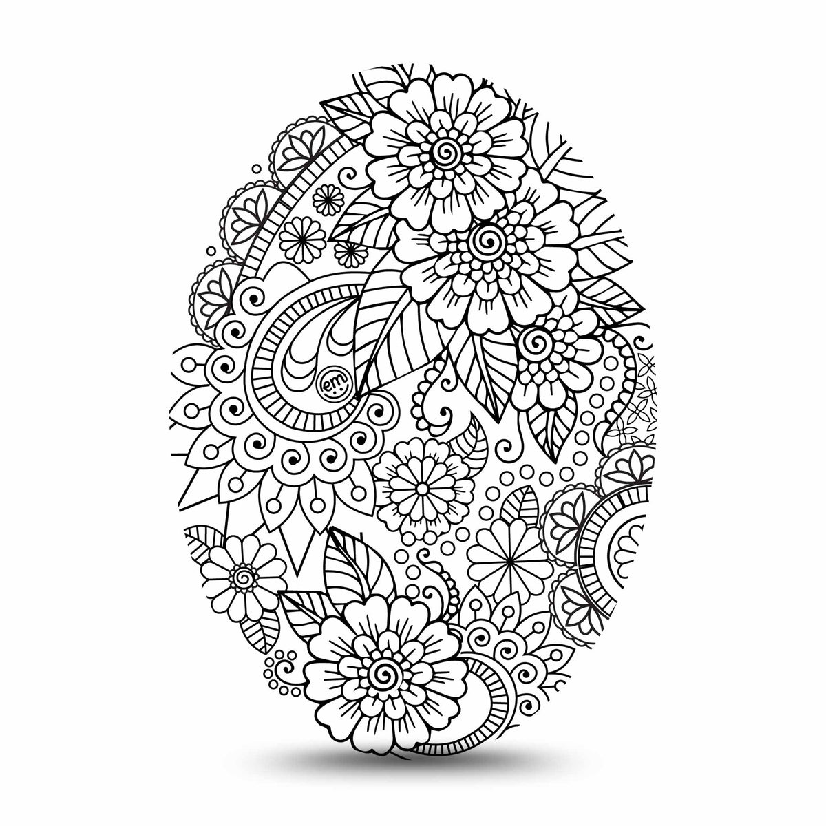 ExpressionMed Colour Me Flower Adhesive Patch Oval