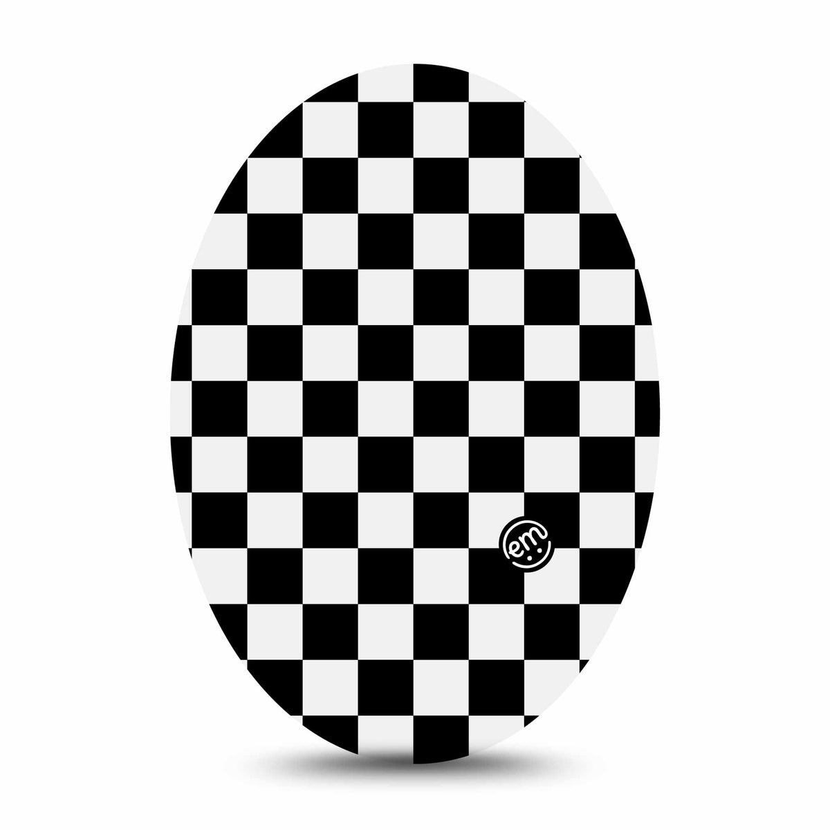 ExpressionMed Checkered Adhesive Patch Oval