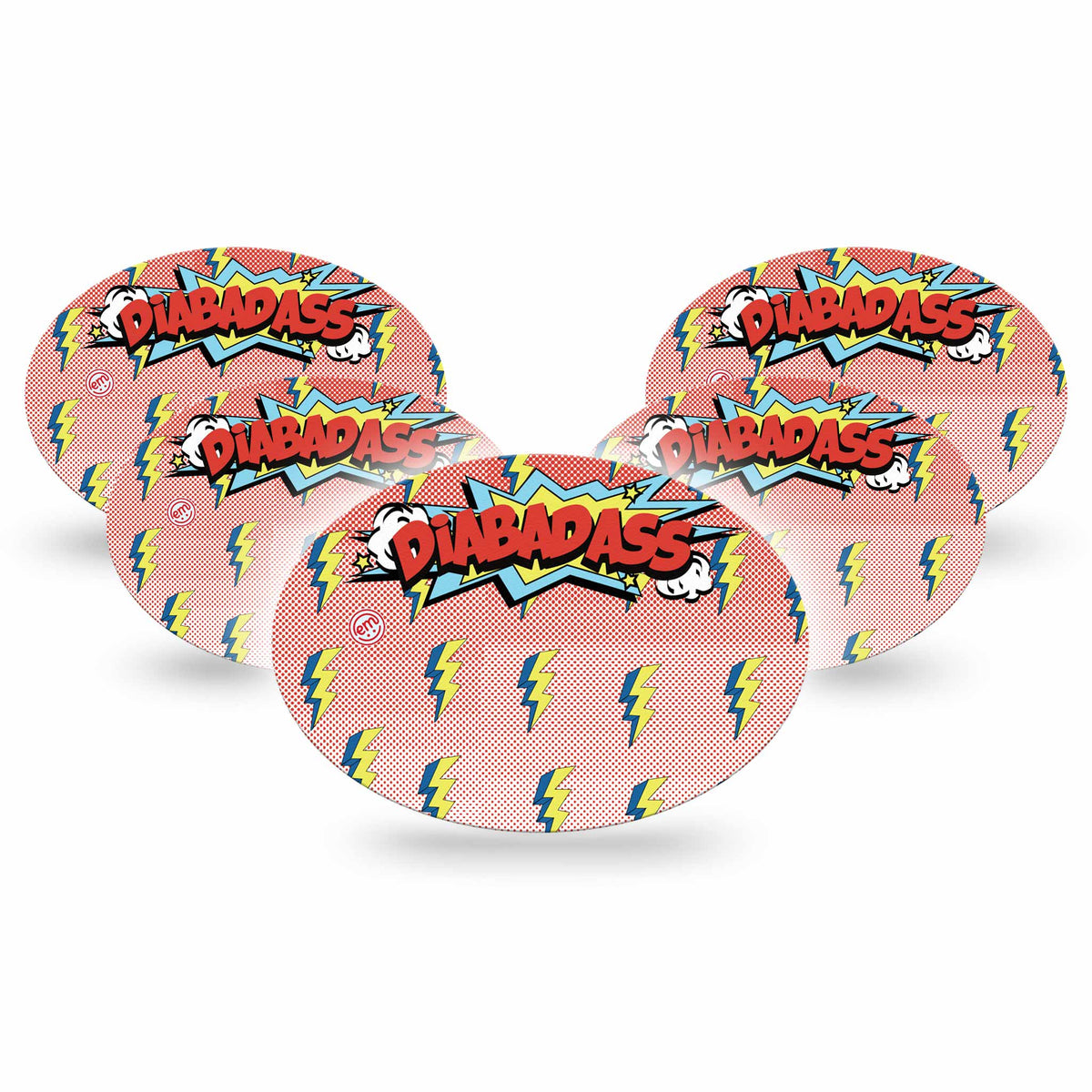 ExpressionMed Diabadass Adhesive Patch Oval