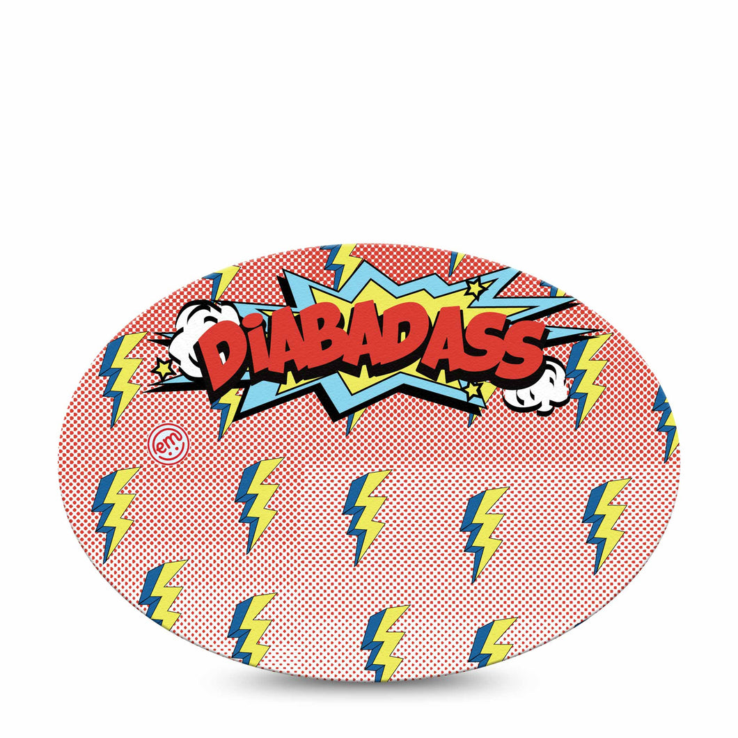 ExpressionMed Diabadass Adhesive Patch Oval
