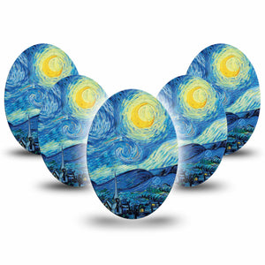 ExpressionMed Starry Nights Adhesive Patch Oval