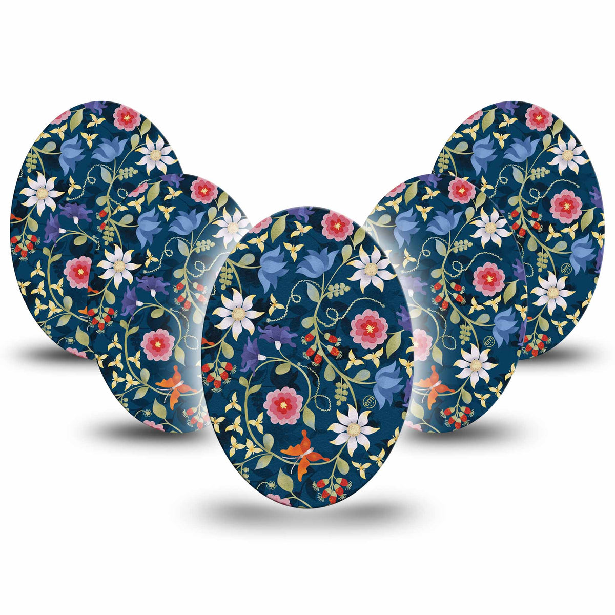 ExpressionMed Floral Folklore Adhesive Patch Oval