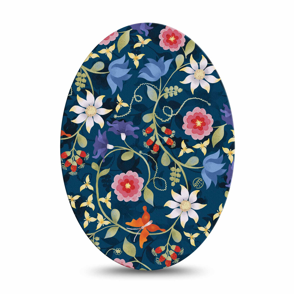 ExpressionMed Floral Folklore Adhesive Patch Oval