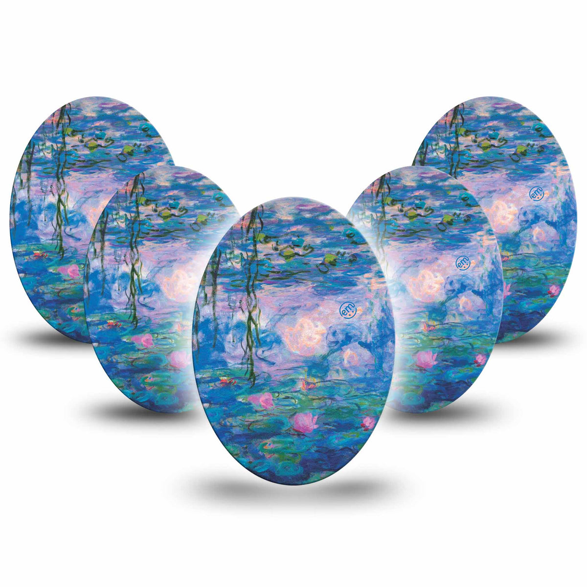ExpressionMed Monet Water Lilies Adhesive Patch Oval