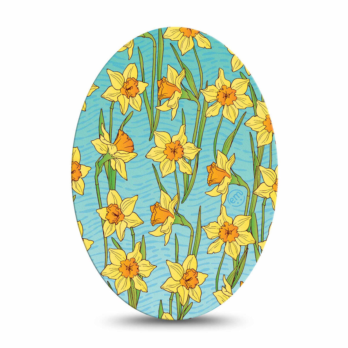 ExpressionMed Daffodils Adhesive Patch Oval