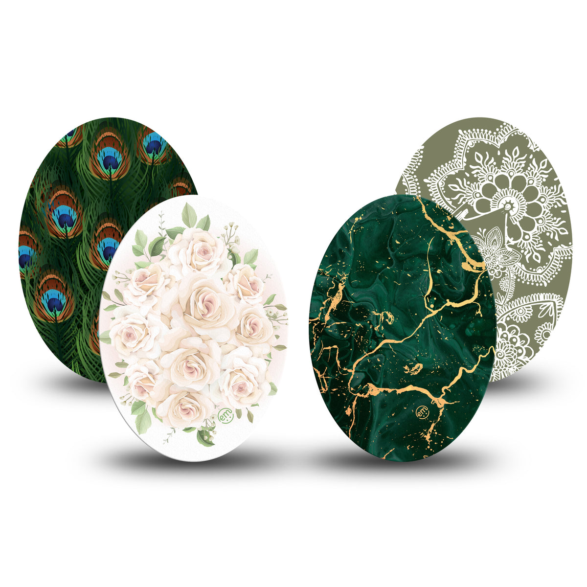 ExpressionMed Gilded Elegance Variety 4 Patch Pack Oval