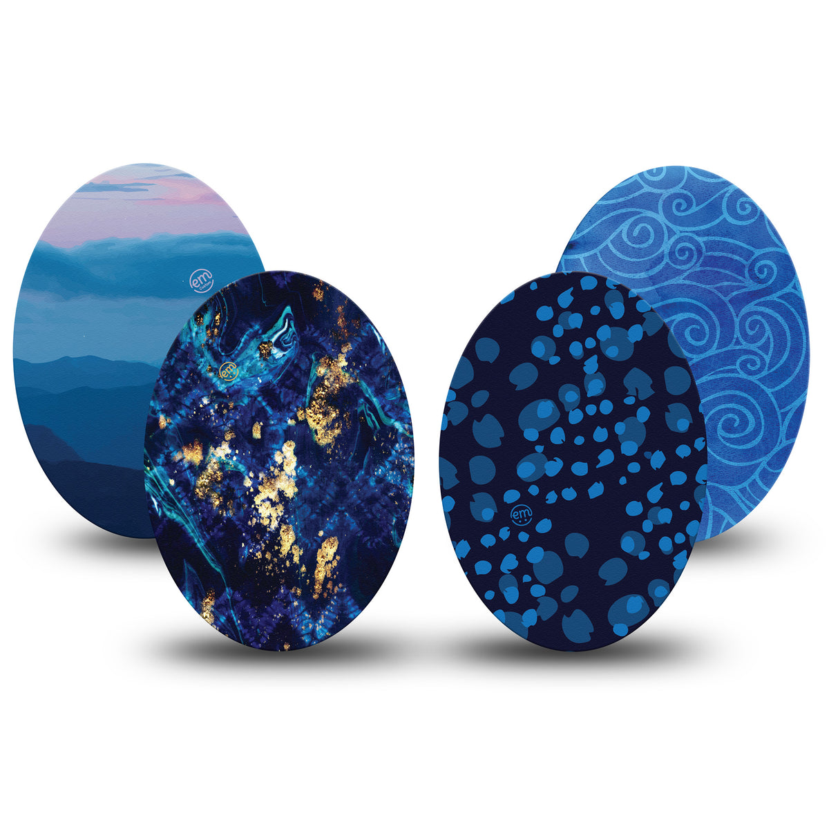 ExpressionMed Deep Currents Variety 4 Patch Pack Oval