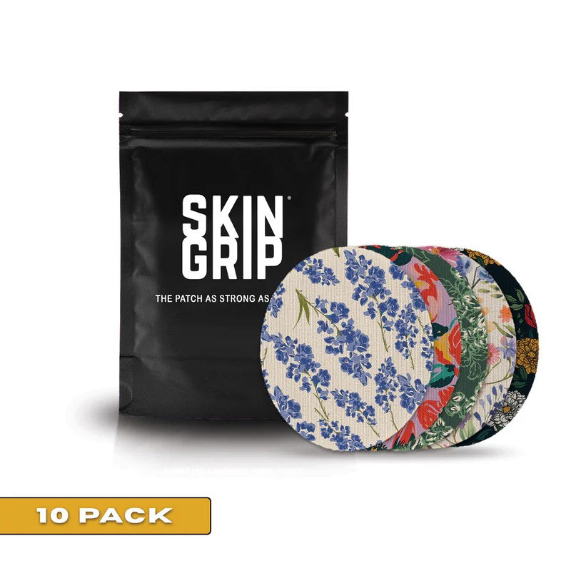 Skin Grip - Medtronic Guardian/Enlite/Simplera/Libre 2 Patterned Overpatch - 10 Pack - Other Patterns Available