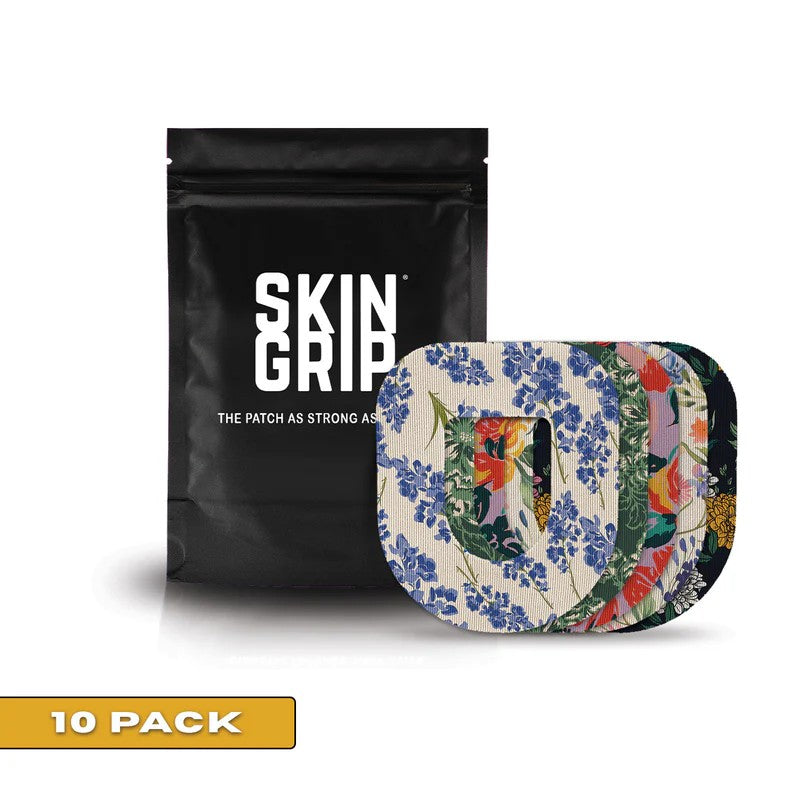 Skin Grip - Omnipod Patterned Patches - 10 Pack - Other Patterns Available