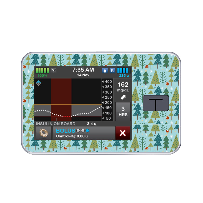 T:slim Cover Sticker (Friendly Forest) - Diabeticsupply.co.uk