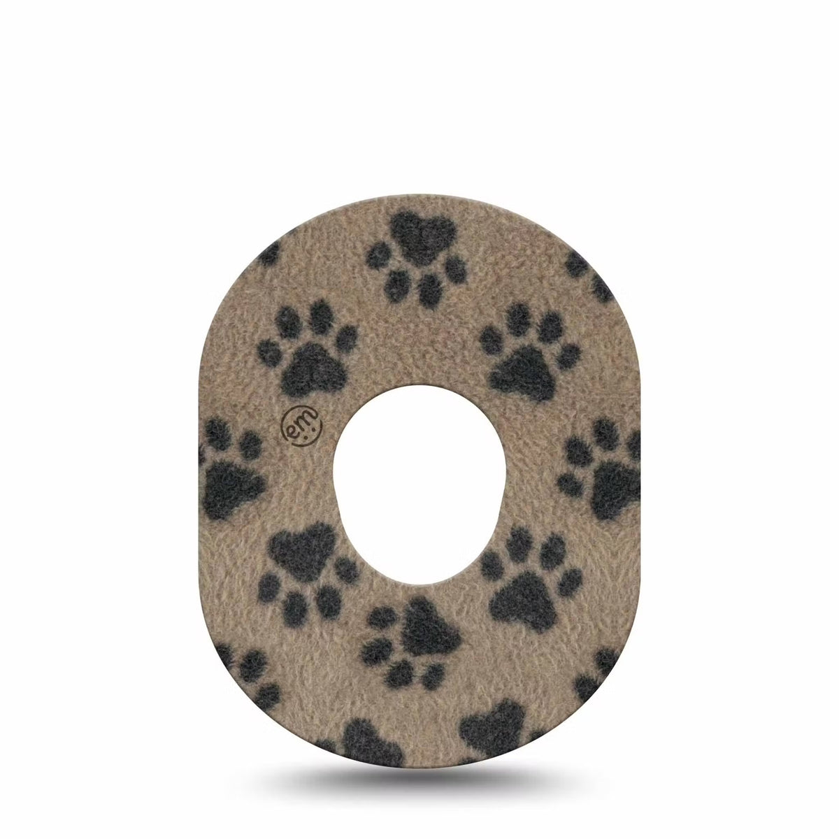ExpressionMed Fuzzy Pawprints Adhesive Patch Dexcom G7/Dexcom ONE+