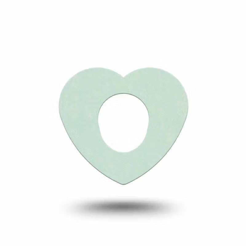 ExpressionMed Mint Green Dexcom G7 Heart Adhesive Patch