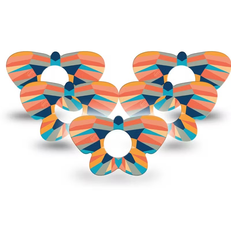 ExpressionMed Geometric Butterfly Shape Adhesive Patch Infusion Set