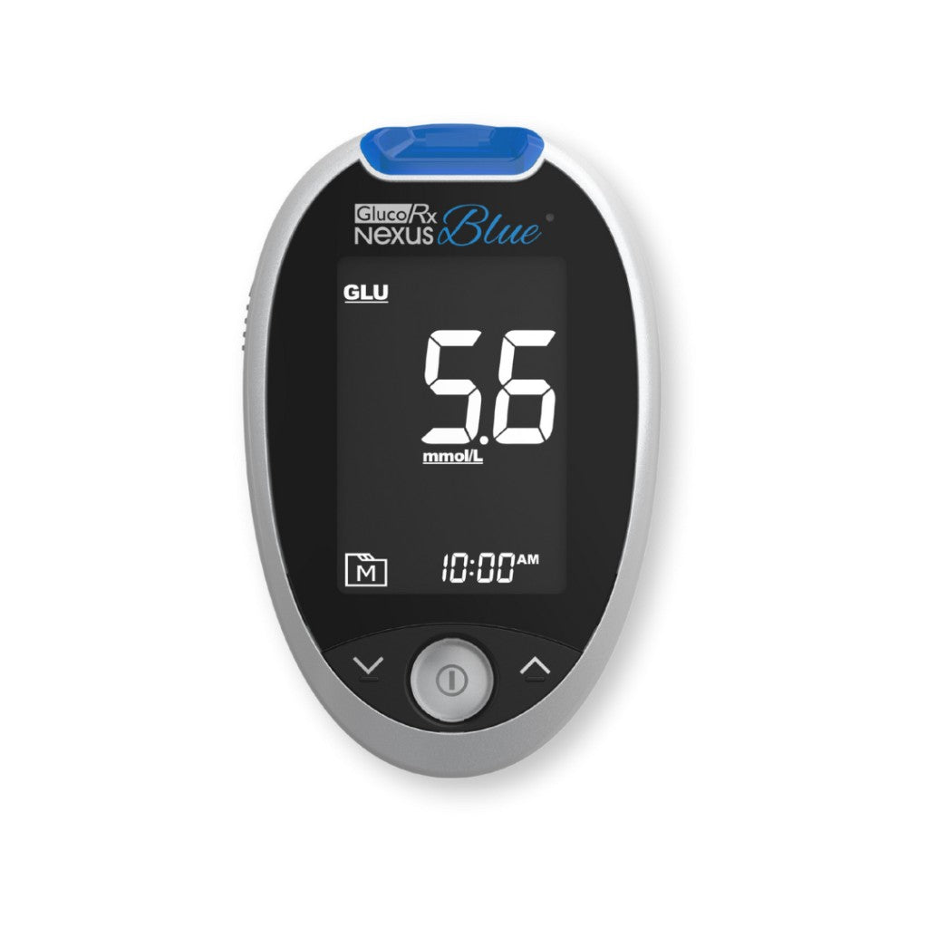 GlucoRx Nexus Blue Blood Glucose Monitoring System